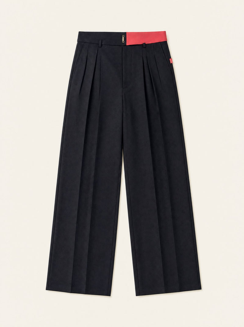 Measured Trouser by Da Wang HiHi, wide leg, high rise