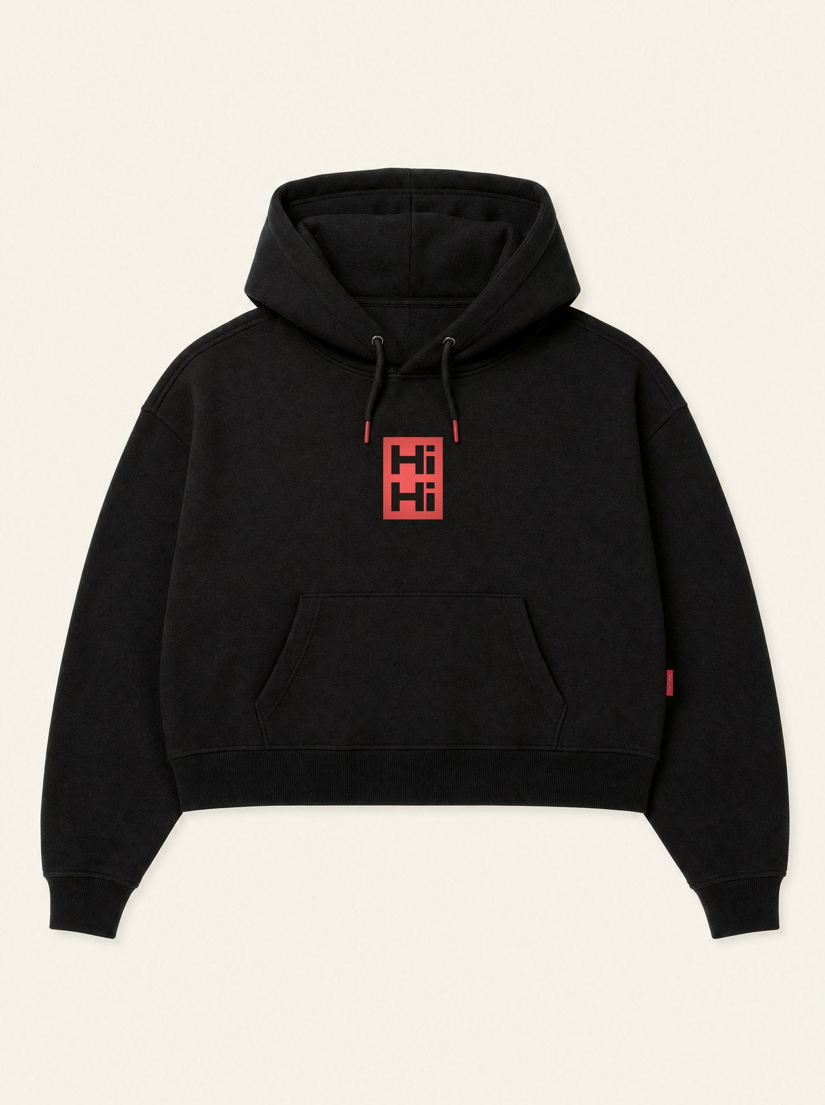 After Dark Hoodie by Da Wang HiHi, cropped and boxy