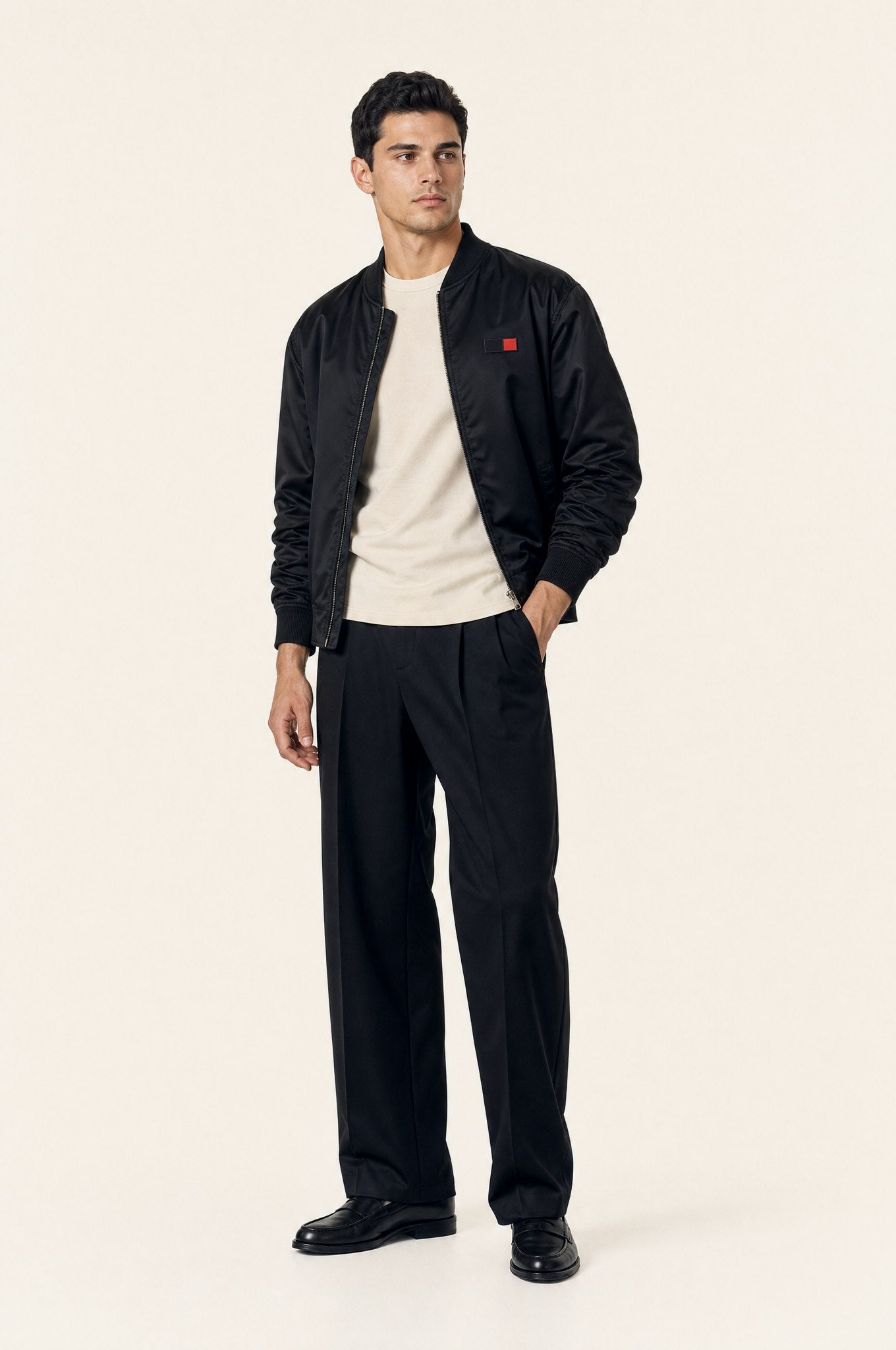 Model in the Signal Bomber and Measured Trouser